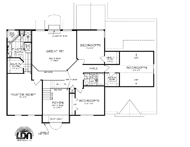 2 story foyer and great room. 9' ceilings on first floor. 1st floor office/den, formal dining, and guest bedroom. 2nd floor large master bedroom suite with glamour bath, and large walk-in closet. 1st floor laundry & mud room with opt. built-ins. Large open kitchen, dinette and great room. 2-car garage, optional 3-car garage.